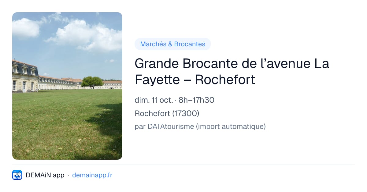 Grande Brocante de l’avenue La Fayette – Rochefort — Rochefort