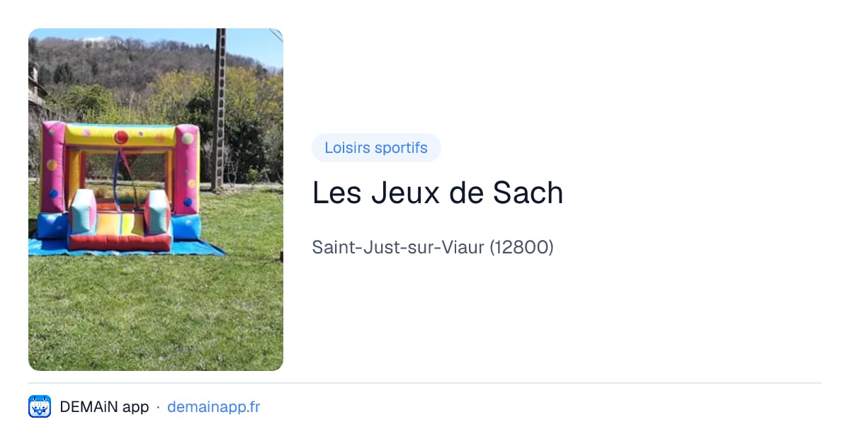 Les Jeux de Sach — Saint-Just-sur-Viaur