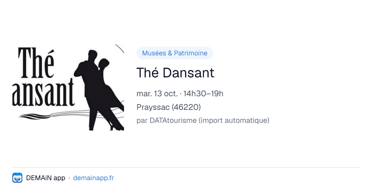 Thé Dansant — Prayssac