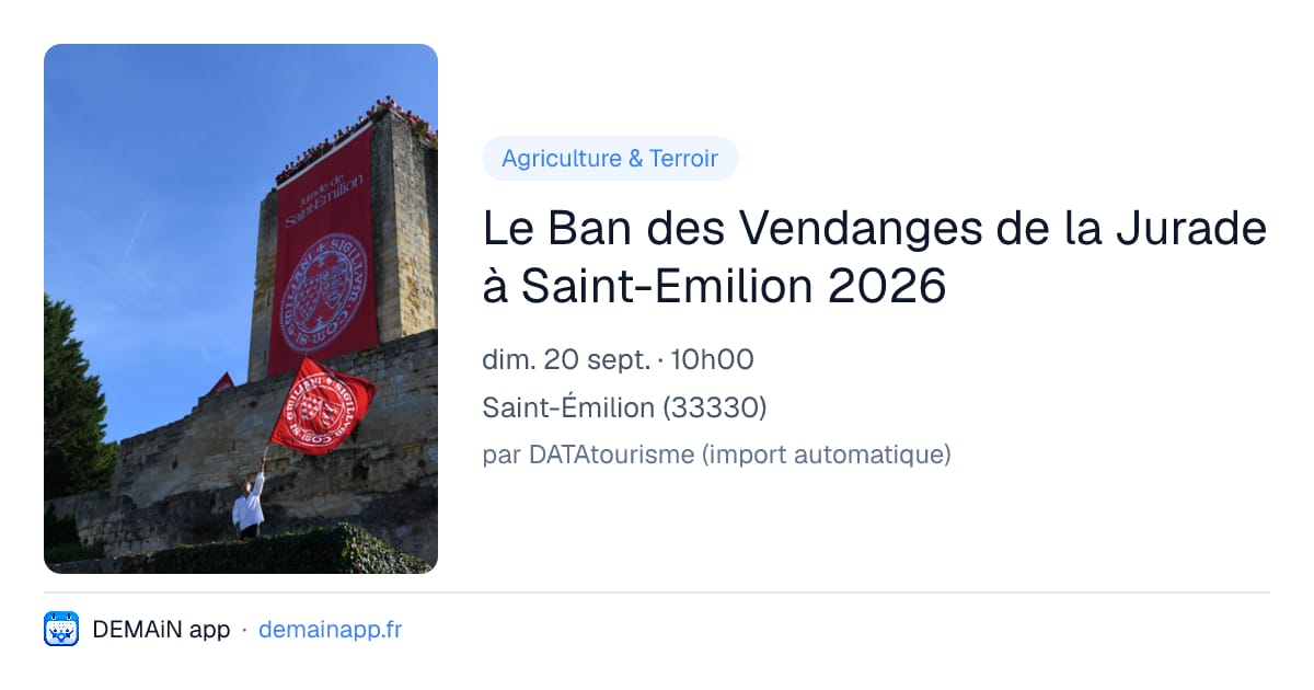 Le Ban des Vendanges de la Jurade à Saint-Emilion 2026 — Saint-Émilion