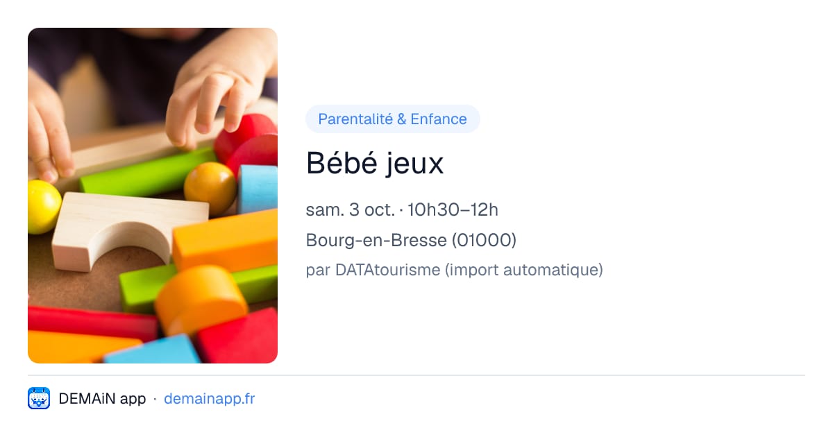 Bébé jeux — Bourg-en-Bresse