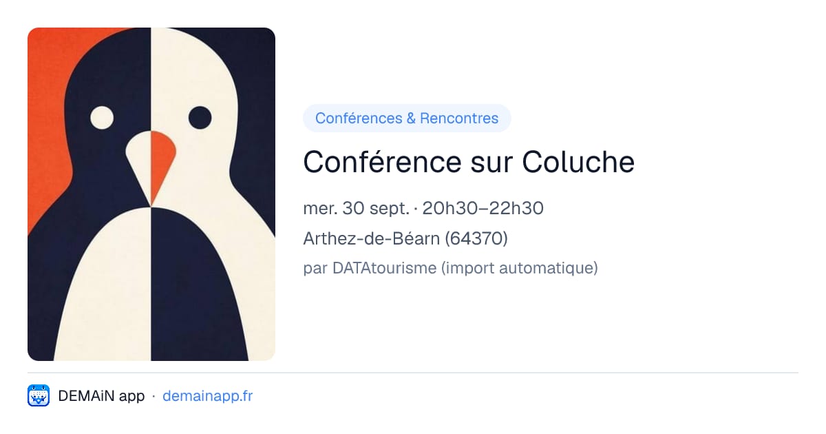 Conférence sur Coluche — Arthez-de-Béarn