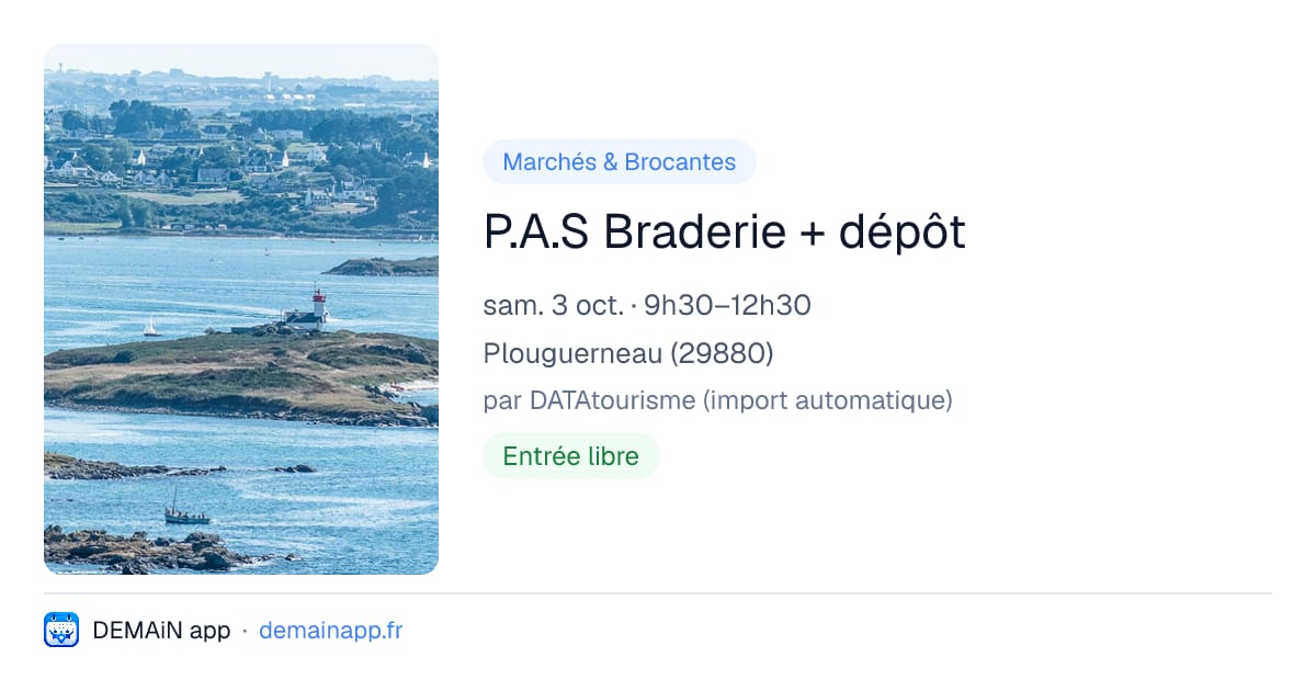 P.A.S Braderie + dépôt — Plouguerneau
