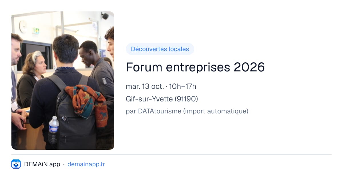Forum entreprises 2026 — Gif-sur-Yvette