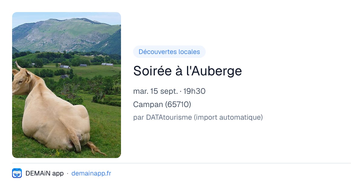 Soirée à l'Auberge — Campan