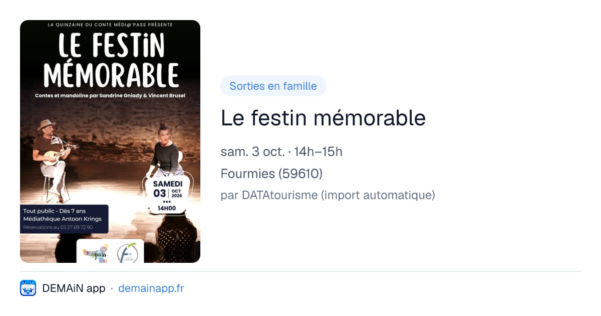 Le festin mémorable — Fourmies