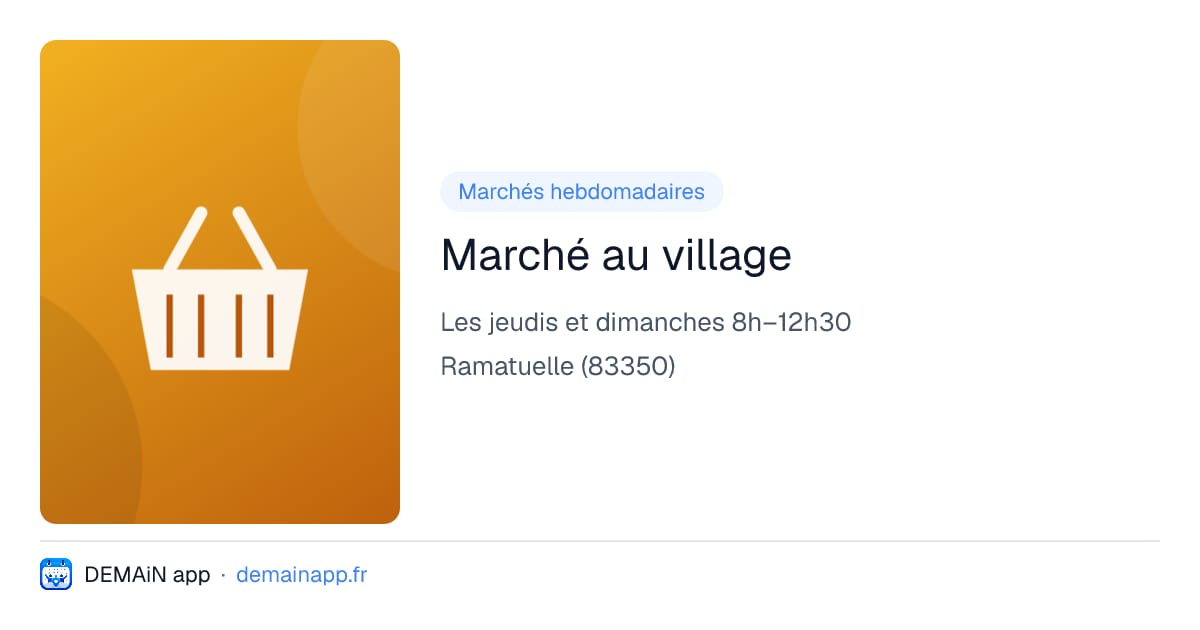 Marché au village — Ramatuelle