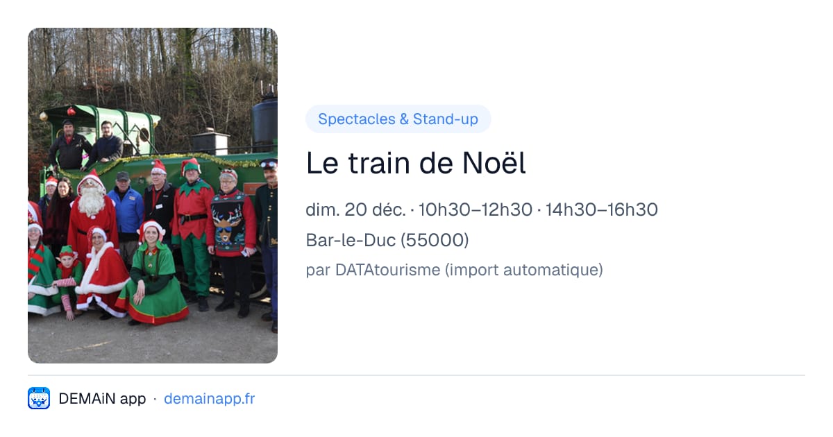 Le train de Noël — Bar-le-Duc