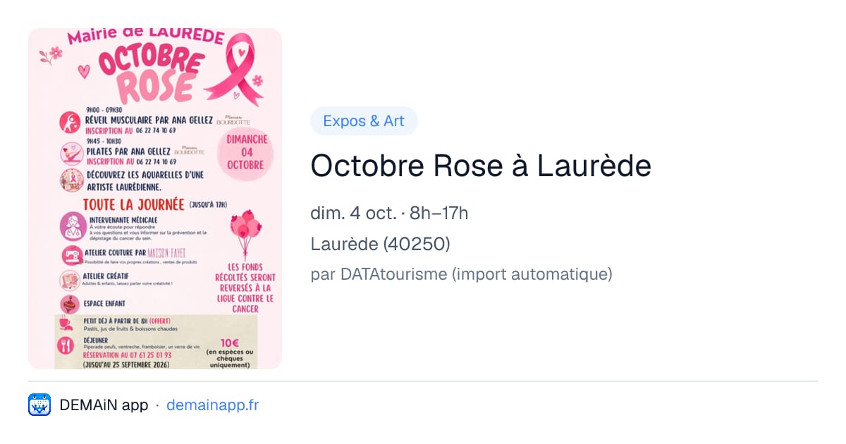 Octobre Rose à Laurède — Laurède
