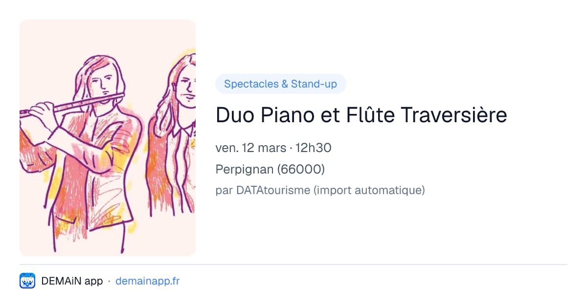 Duo Piano et Flûte Traversière — Perpignan