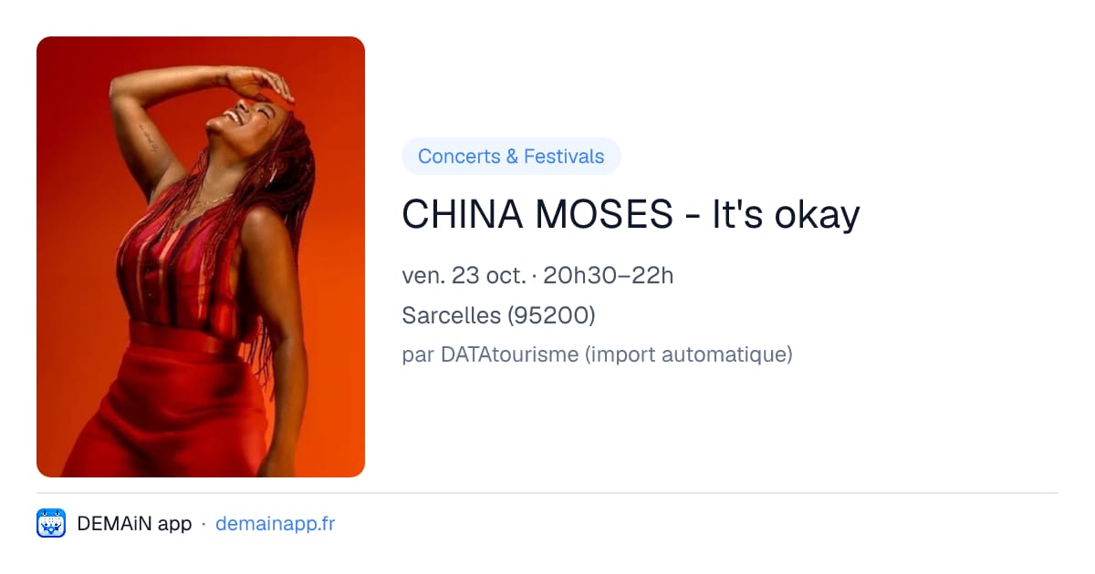 CHINA MOSES - It's okay — Sarcelles