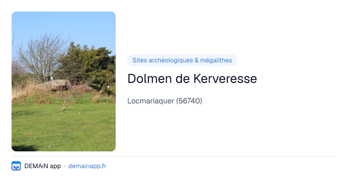 Dolmen de Kerveresse — Locmariaquer