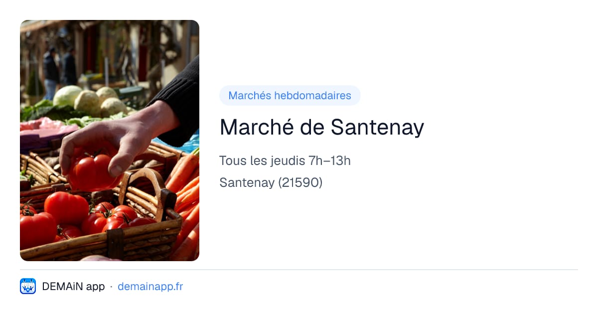 Marché de Santenay — Santenay