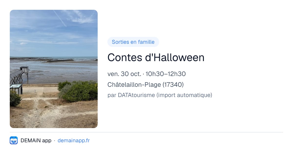 Contes d'Halloween — Châtelaillon-Plage