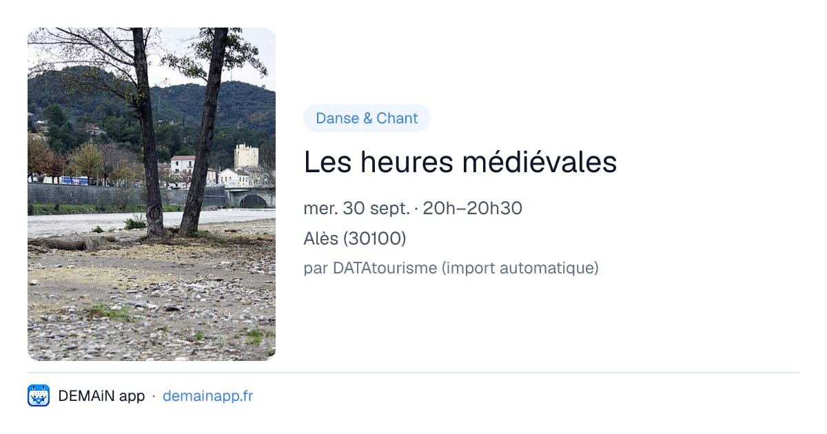 Les heures médiévales — Alès