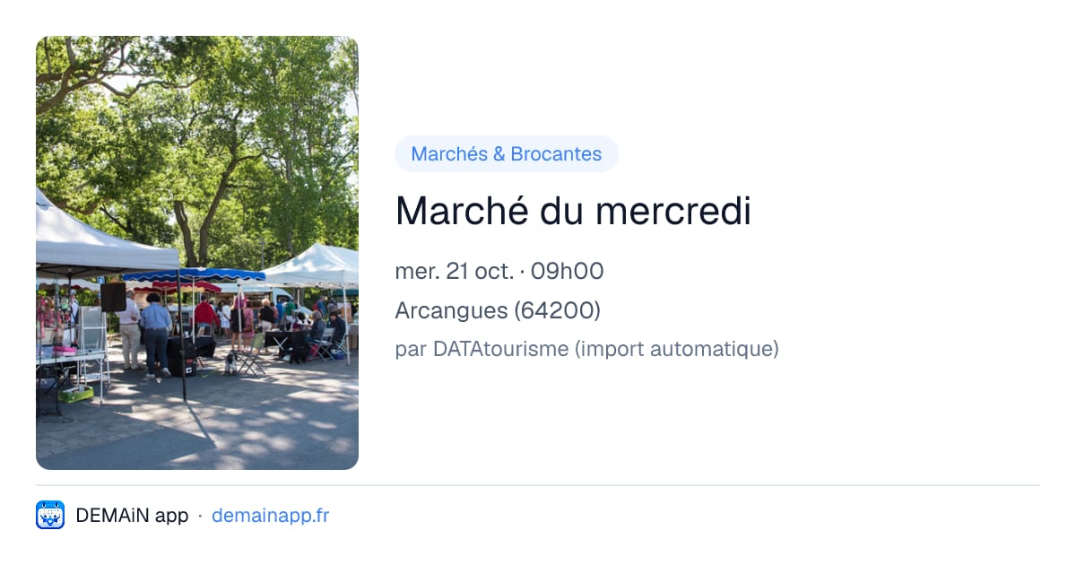 Marché du mercredi — Arcangues
