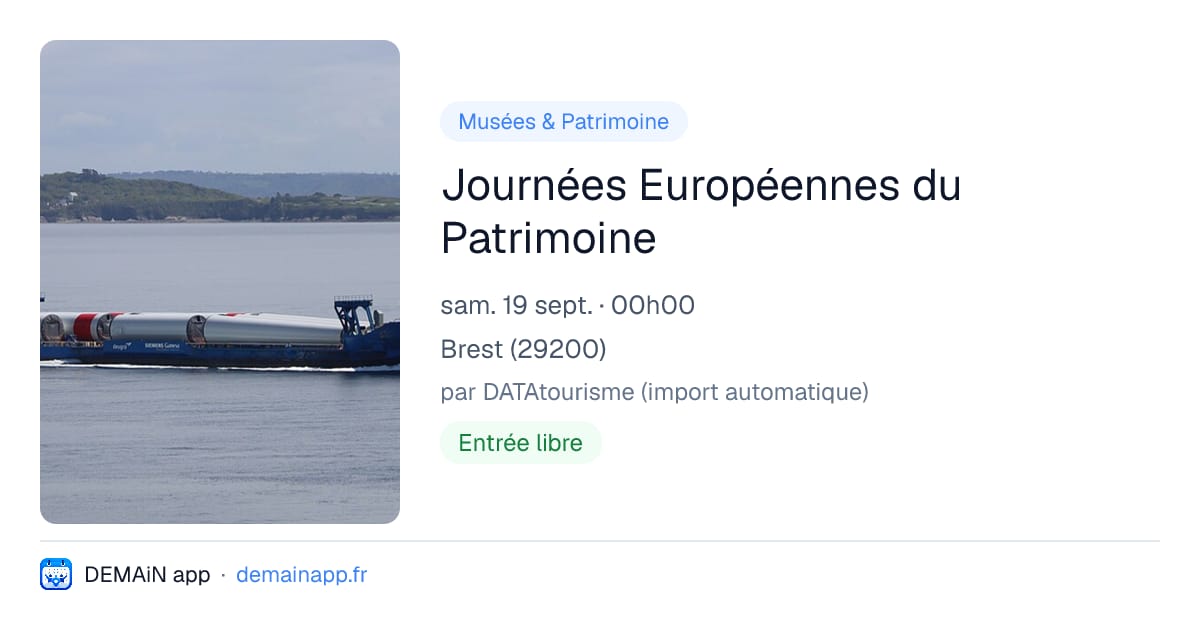 Journées Européennes du Patrimoine — Brest