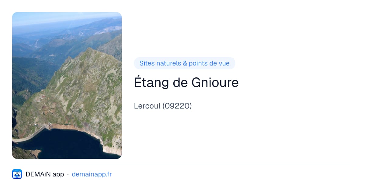 Étang de Gnioure — Lercoul