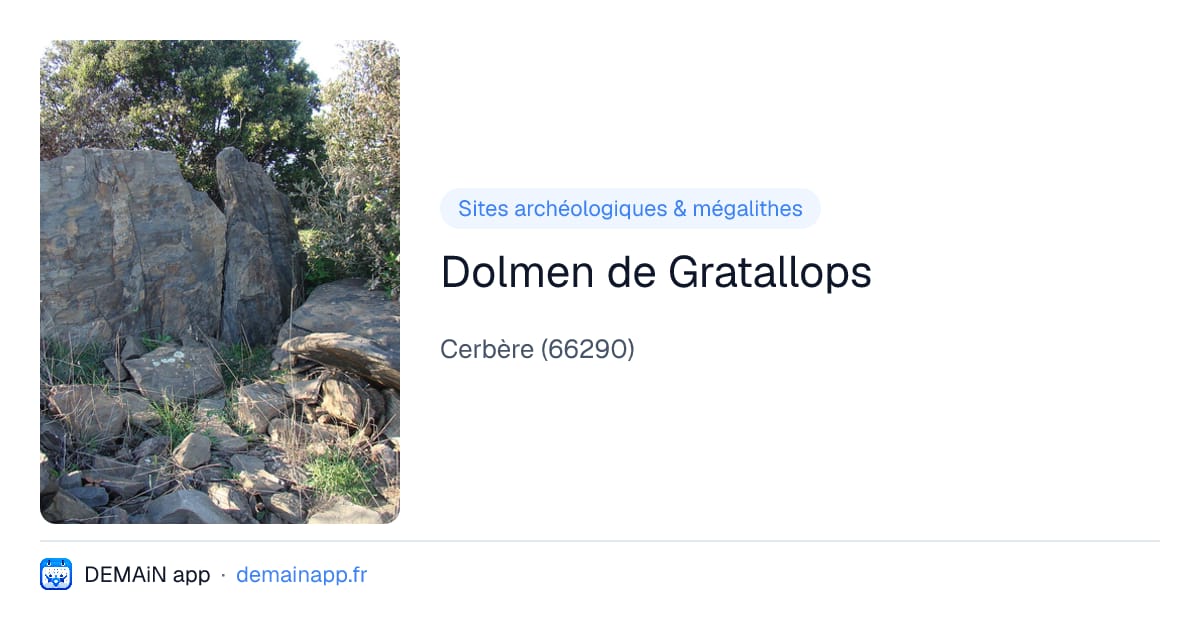 Dolmen de Gratallops — Cerbère