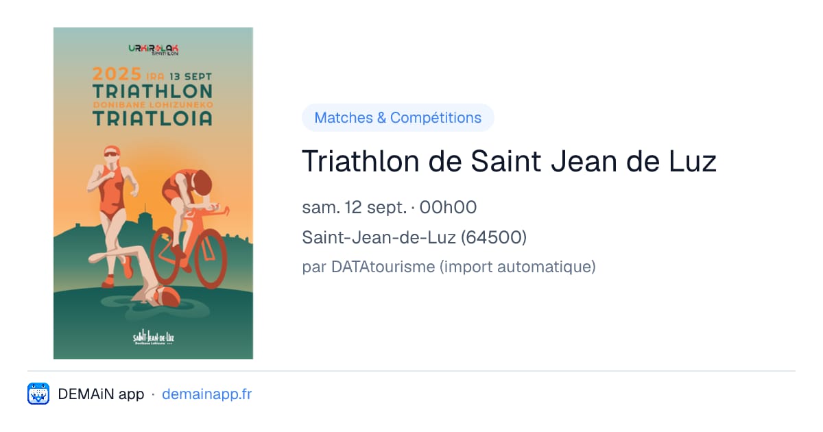 Triathlon de Saint Jean de Luz — Saint-Jean-de-Luz