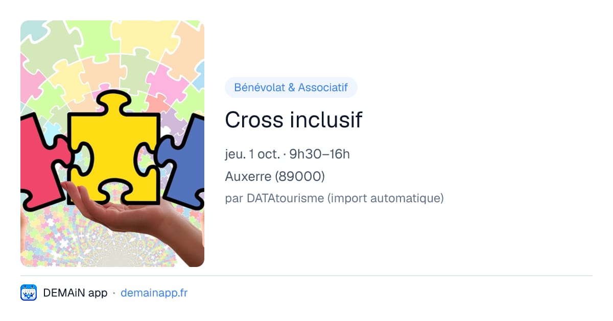 Cross inclusif — Auxerre