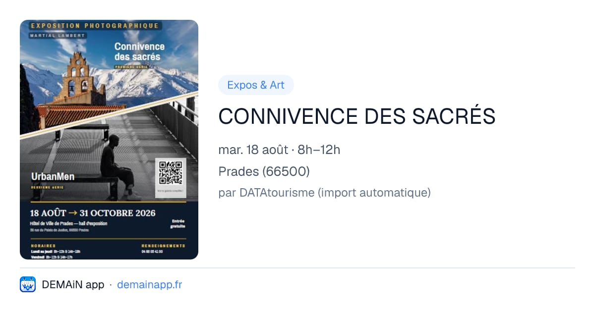 CONNIVENCE DES SACRÉS — Prades