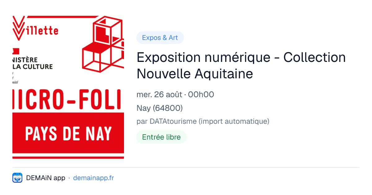 Exposition numérique - Collection Nouvelle Aquitaine — Nay