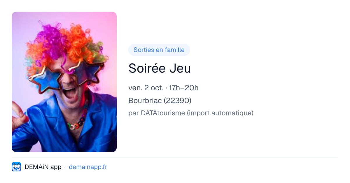Soirée Jeu — Bourbriac