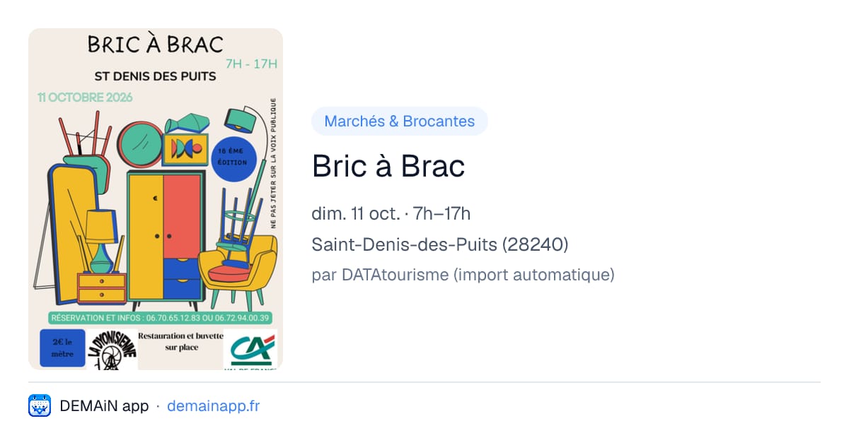 Bric à Brac — Saint-Denis-des-Puits