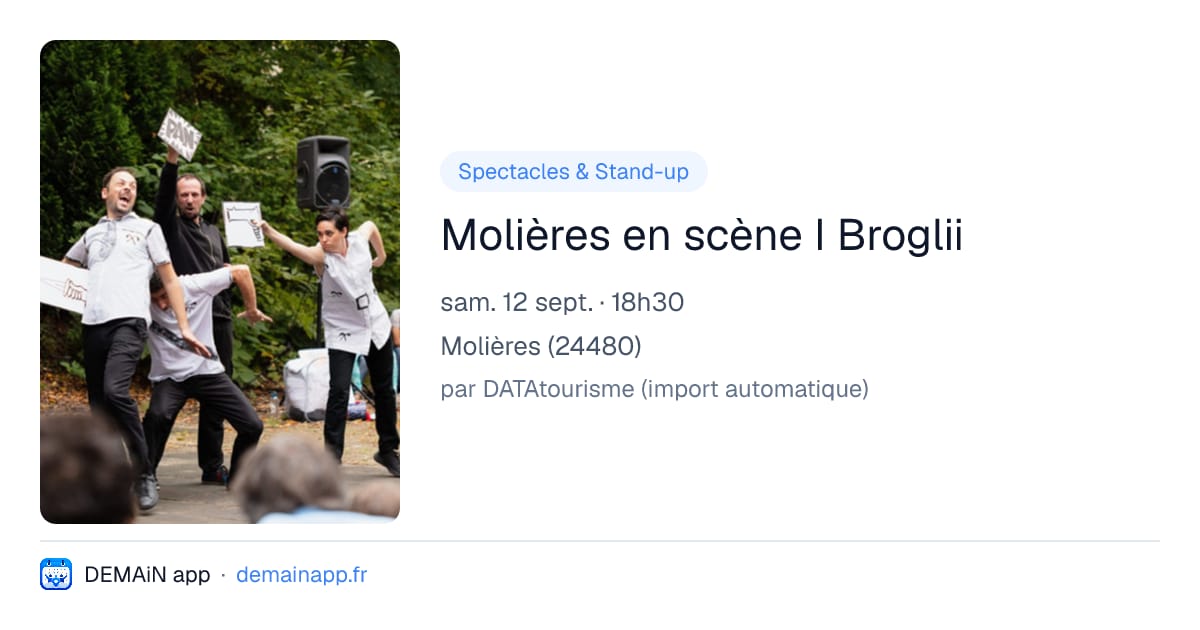 Molières en scène I Broglii — Molières