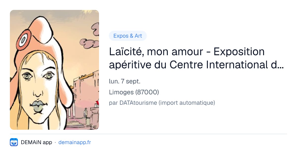 Laïcité, mon amour - Exposition apéritive du Centre International du Dessin de presse - Limoges — Limoges