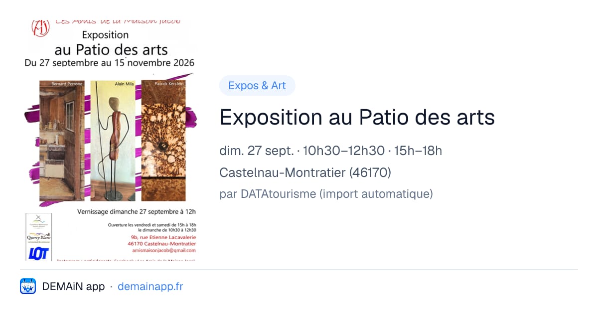 Exposition au Patio des arts — Castelnau-Montratier