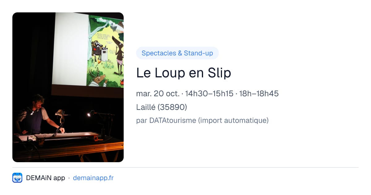 Le Loup en Slip — Laillé