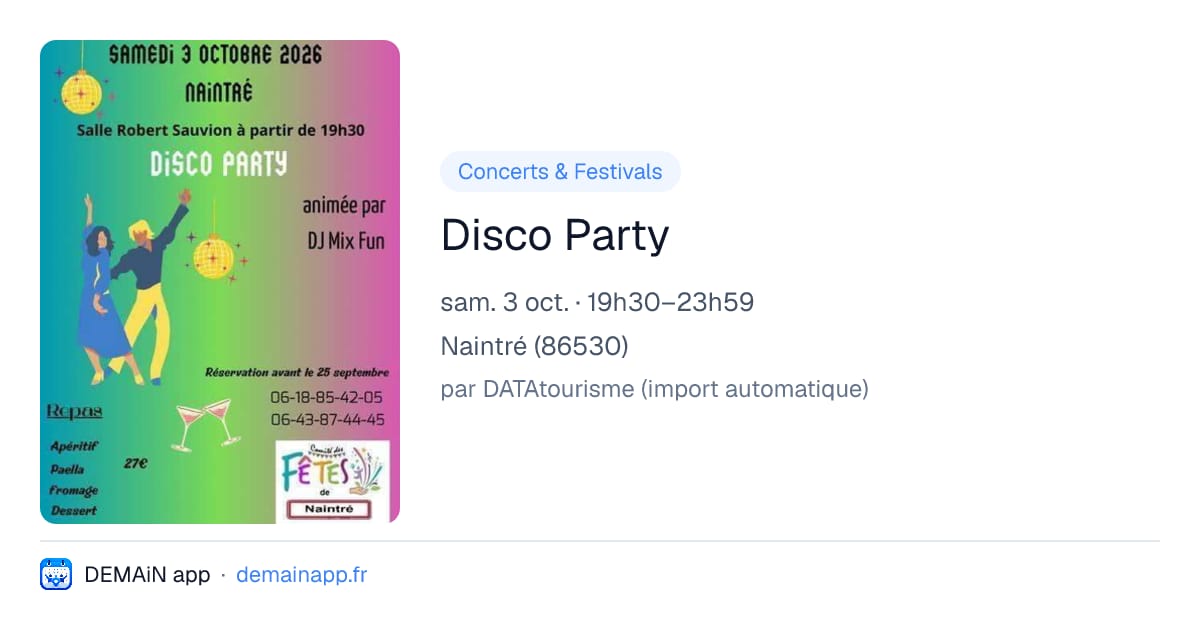 Disco Party — Naintré