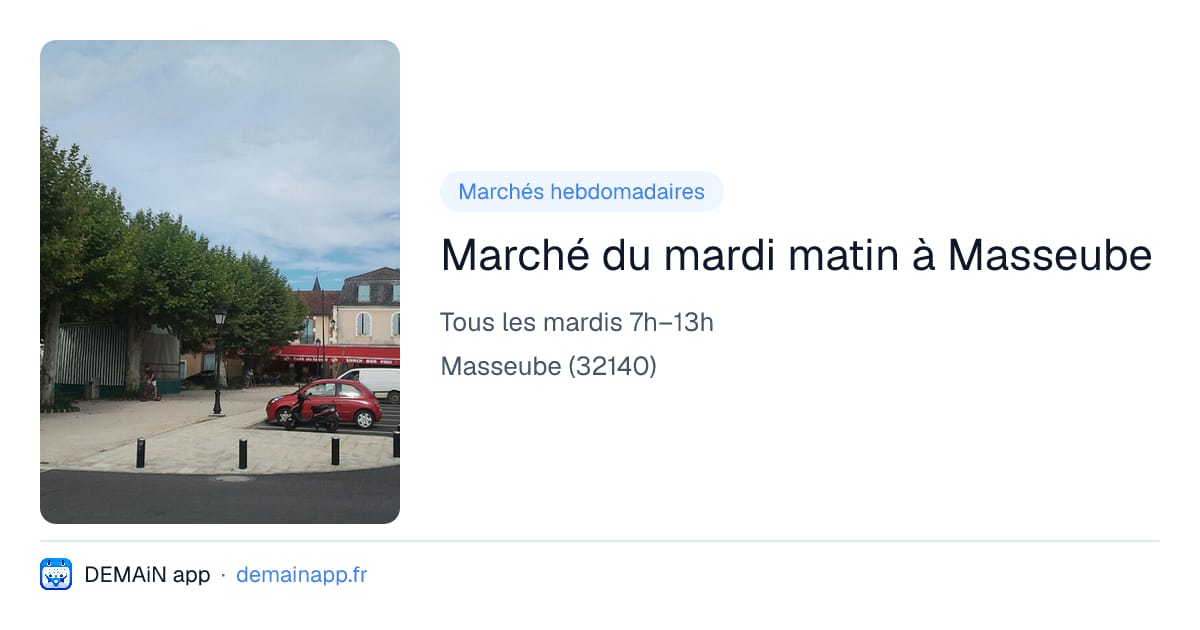 Marché du mardi matin à Masseube — Masseube