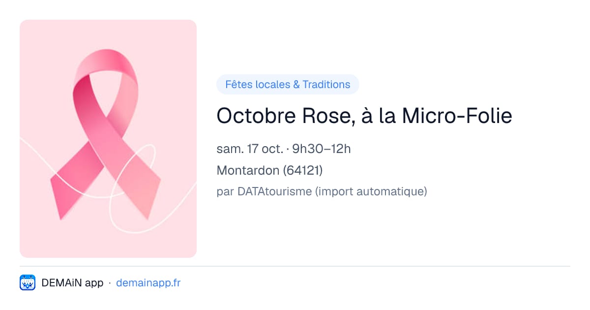 Octobre Rose, à la Micro-Folie — Montardon