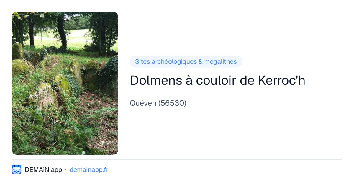 Dolmens à couloir de Kerroc'h — Quéven