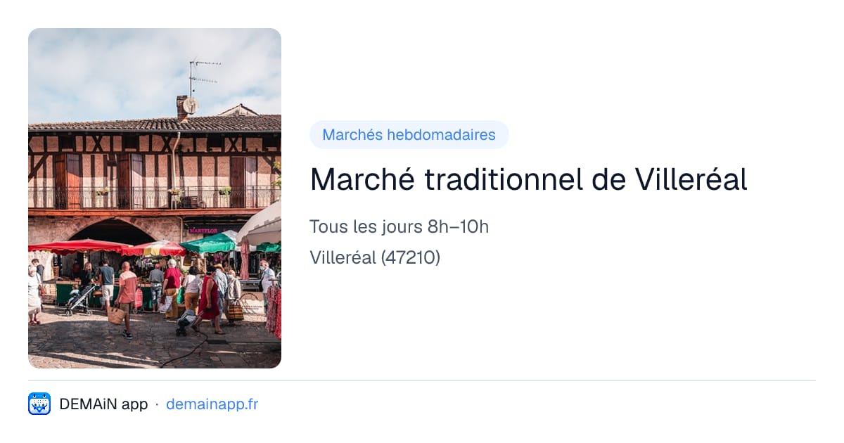 Marché traditionnel de Villeréal — Villeréal