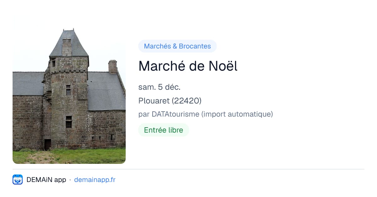 Marché de Noël — Plouaret