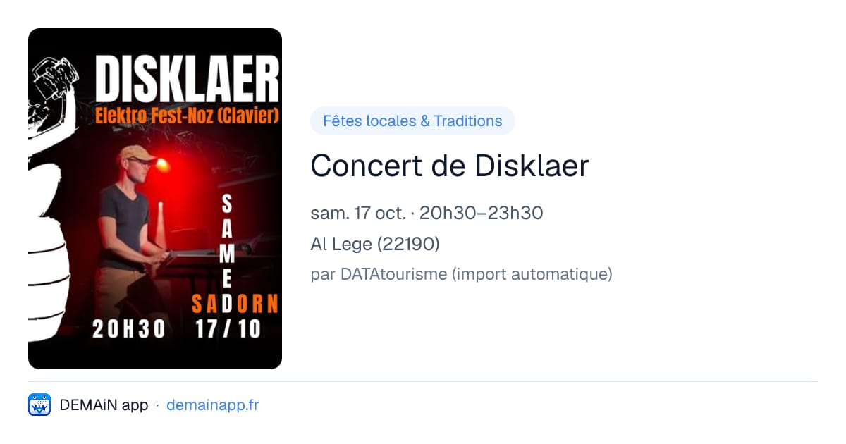 Concert de Disklaer — Al Lege