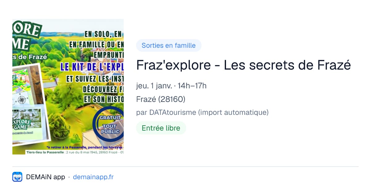 Fraz'explore - Les secrets de Frazé — Frazé