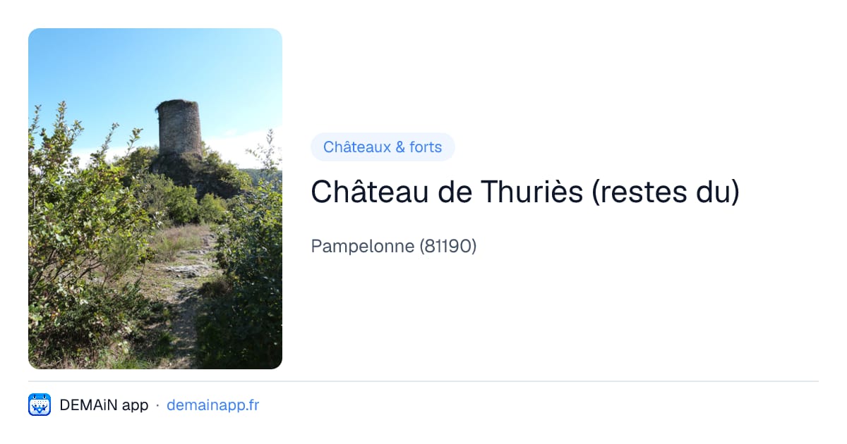 Château de Thuriès (restes du) — Pampelonne