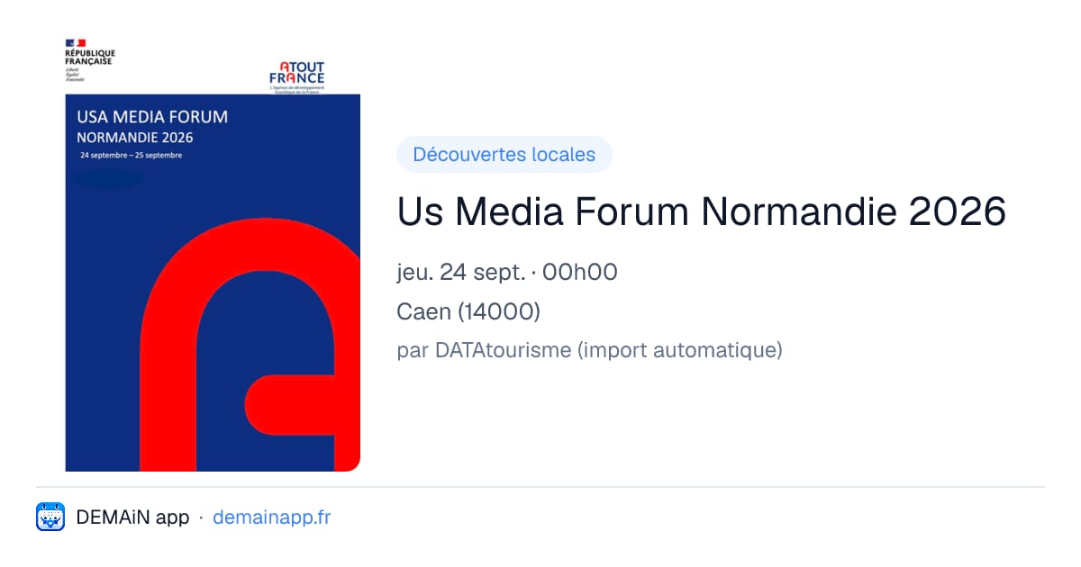 Us Media Forum Normandie 2026 — Caen