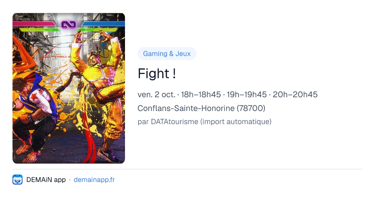 Fight ! — Conflans-Sainte-Honorine