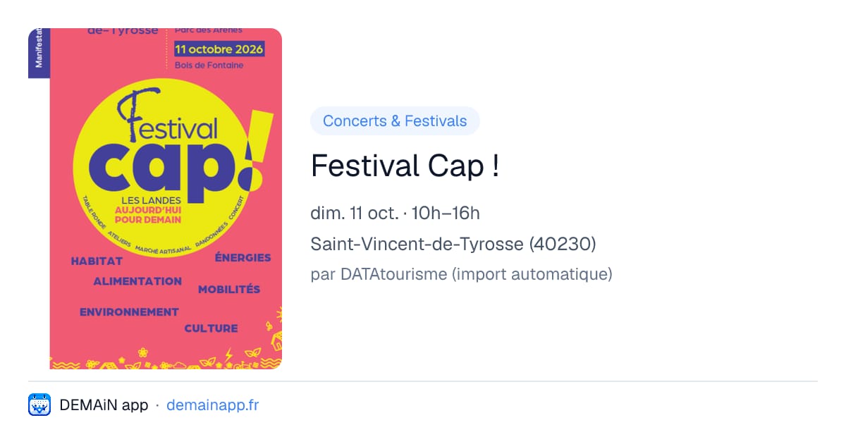 Festival Cap ! — Saint-Vincent-de-Tyrosse