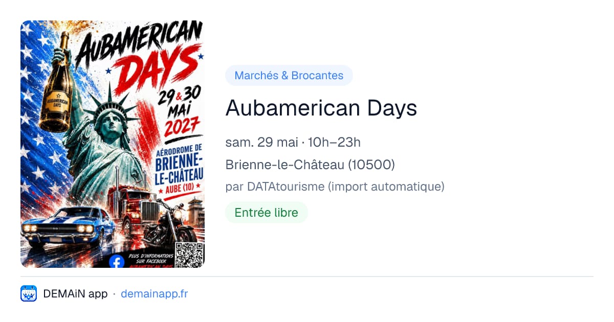 Aubamerican Days — Brienne-le-Château