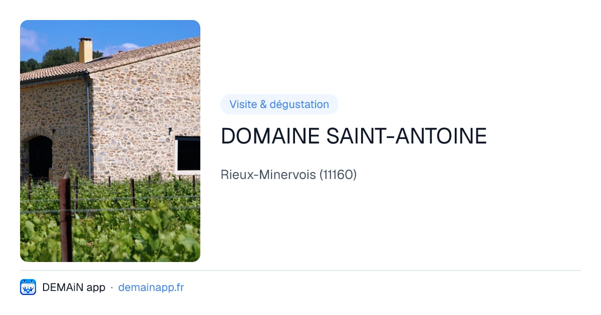 DOMAINE SAINT-ANTOINE — Rieux-Minervois