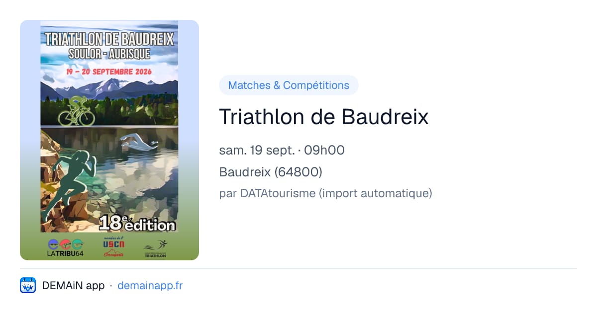 Triathlon de Baudreix — Baudreix