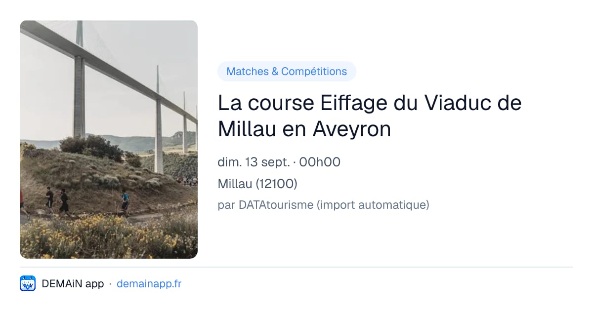 La course Eiffage du Viaduc de Millau en Aveyron — Millau