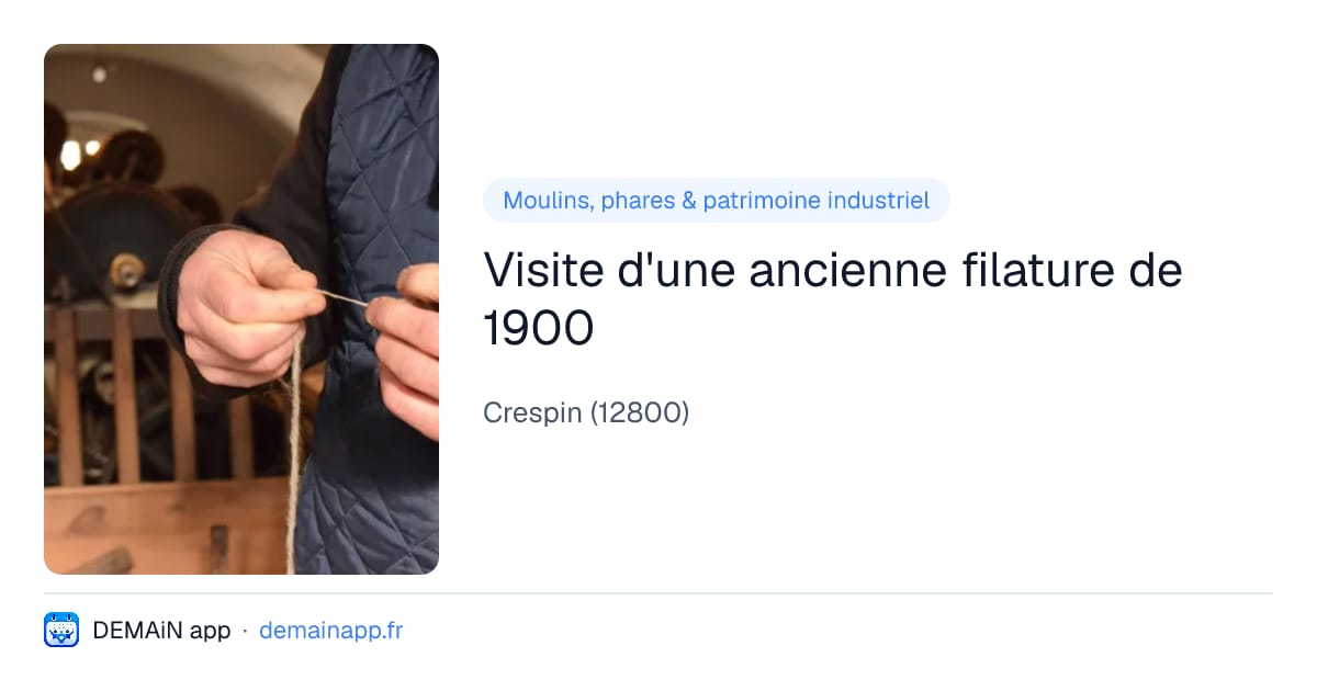 Visite d'une ancienne filature de 1900 — Crespin